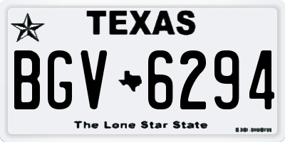 TX license plate BGV6294
