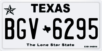 TX license plate BGV6295