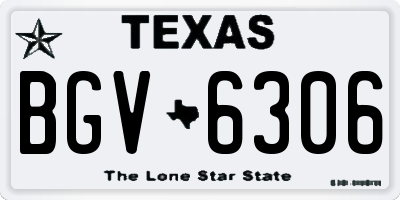 TX license plate BGV6306