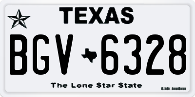 TX license plate BGV6328