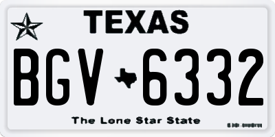TX license plate BGV6332