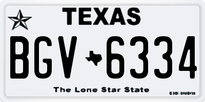 TX license plate BGV6334