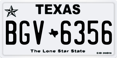 TX license plate BGV6356
