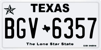 TX license plate BGV6357