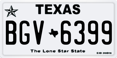 TX license plate BGV6399
