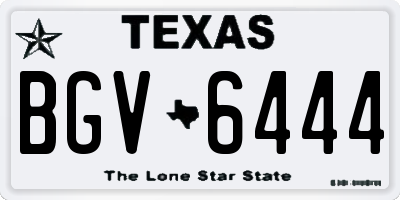 TX license plate BGV6444