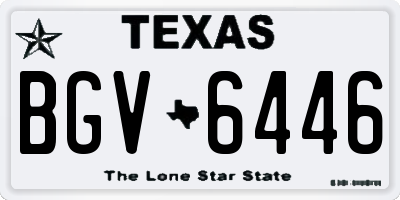 TX license plate BGV6446