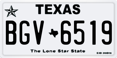 TX license plate BGV6519