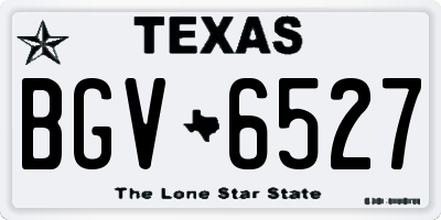 TX license plate BGV6527