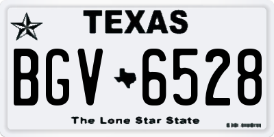 TX license plate BGV6528
