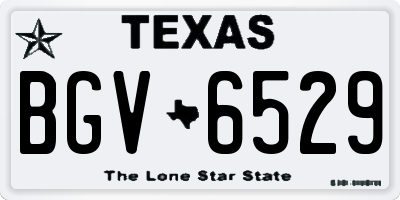TX license plate BGV6529