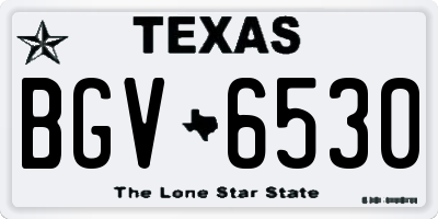 TX license plate BGV6530