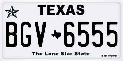 TX license plate BGV6555