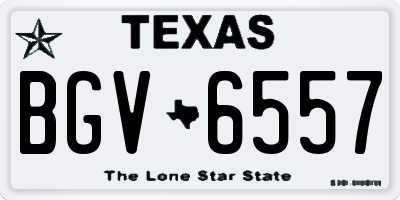 TX license plate BGV6557