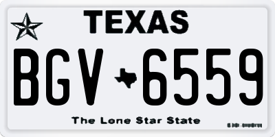 TX license plate BGV6559