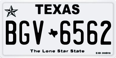 TX license plate BGV6562