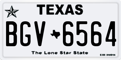 TX license plate BGV6564