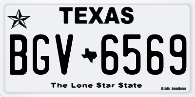 TX license plate BGV6569