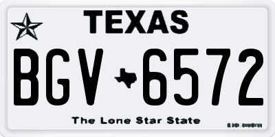 TX license plate BGV6572