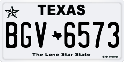 TX license plate BGV6573