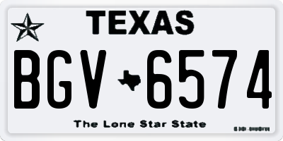 TX license plate BGV6574