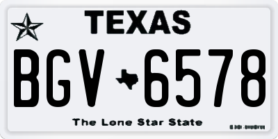TX license plate BGV6578