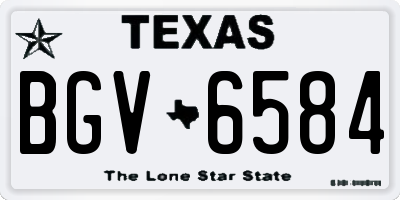 TX license plate BGV6584