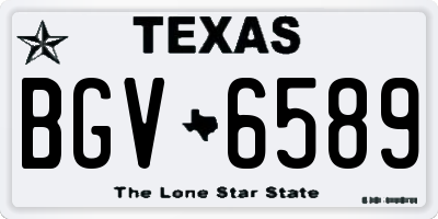 TX license plate BGV6589