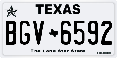 TX license plate BGV6592