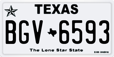 TX license plate BGV6593
