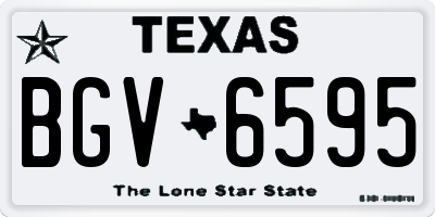 TX license plate BGV6595