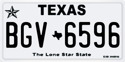 TX license plate BGV6596