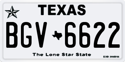 TX license plate BGV6622