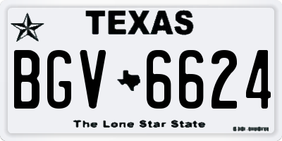 TX license plate BGV6624