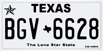 TX license plate BGV6628