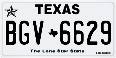 TX license plate BGV6629