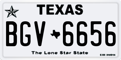 TX license plate BGV6656