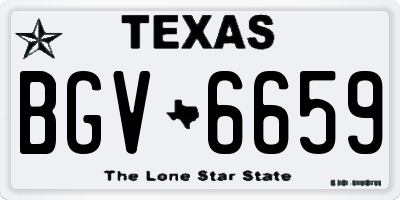 TX license plate BGV6659