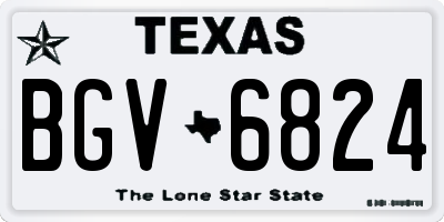 TX license plate BGV6824