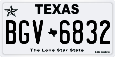 TX license plate BGV6832