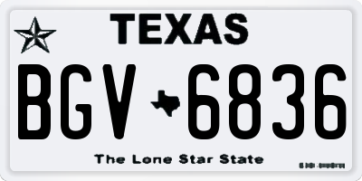 TX license plate BGV6836