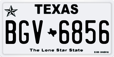 TX license plate BGV6856