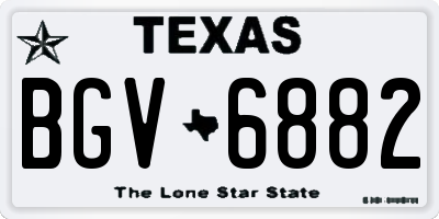 TX license plate BGV6882