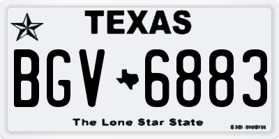 TX license plate BGV6883