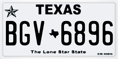 TX license plate BGV6896