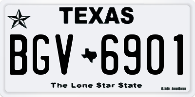 TX license plate BGV6901