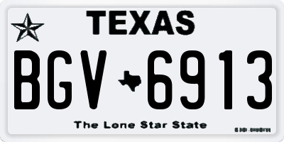 TX license plate BGV6913