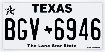 TX license plate BGV6946