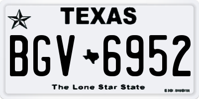 TX license plate BGV6952