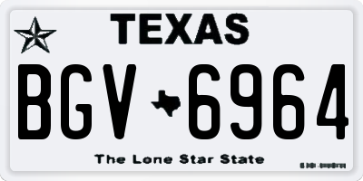 TX license plate BGV6964